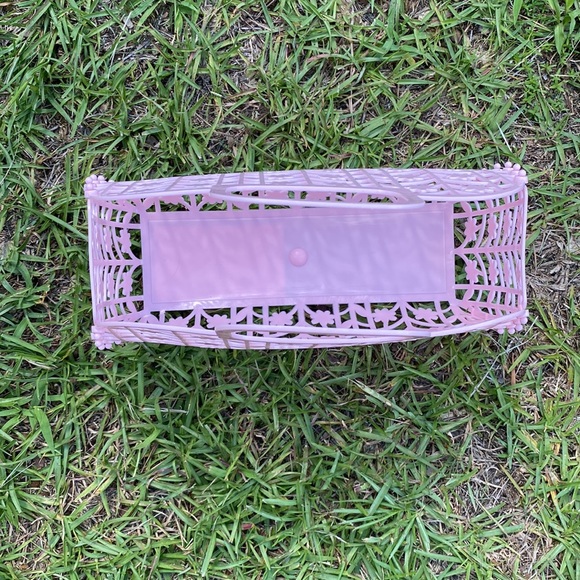 RELISTED Pink Jelly Purse Retro Tote - Picture 3 of 5